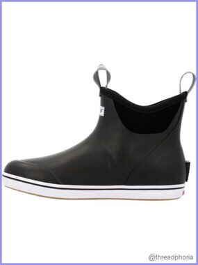 XTRATUF Women's 6 Inch Ankle Deck Boots Rubber Waterproof Slip-Resistant Fishing